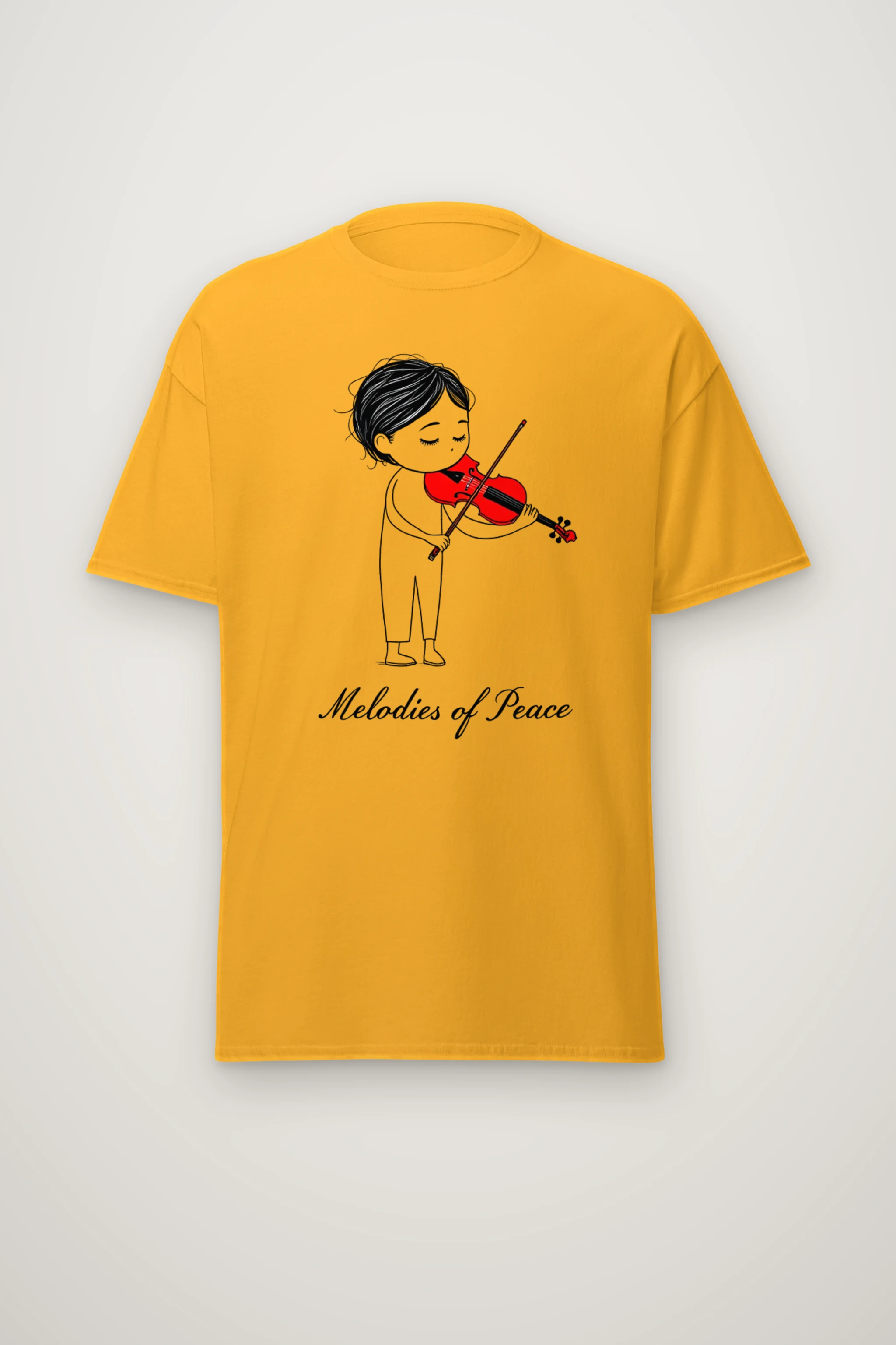 "Melodies Of Peace" Heavyweight Unisex Crewneck T-shirt