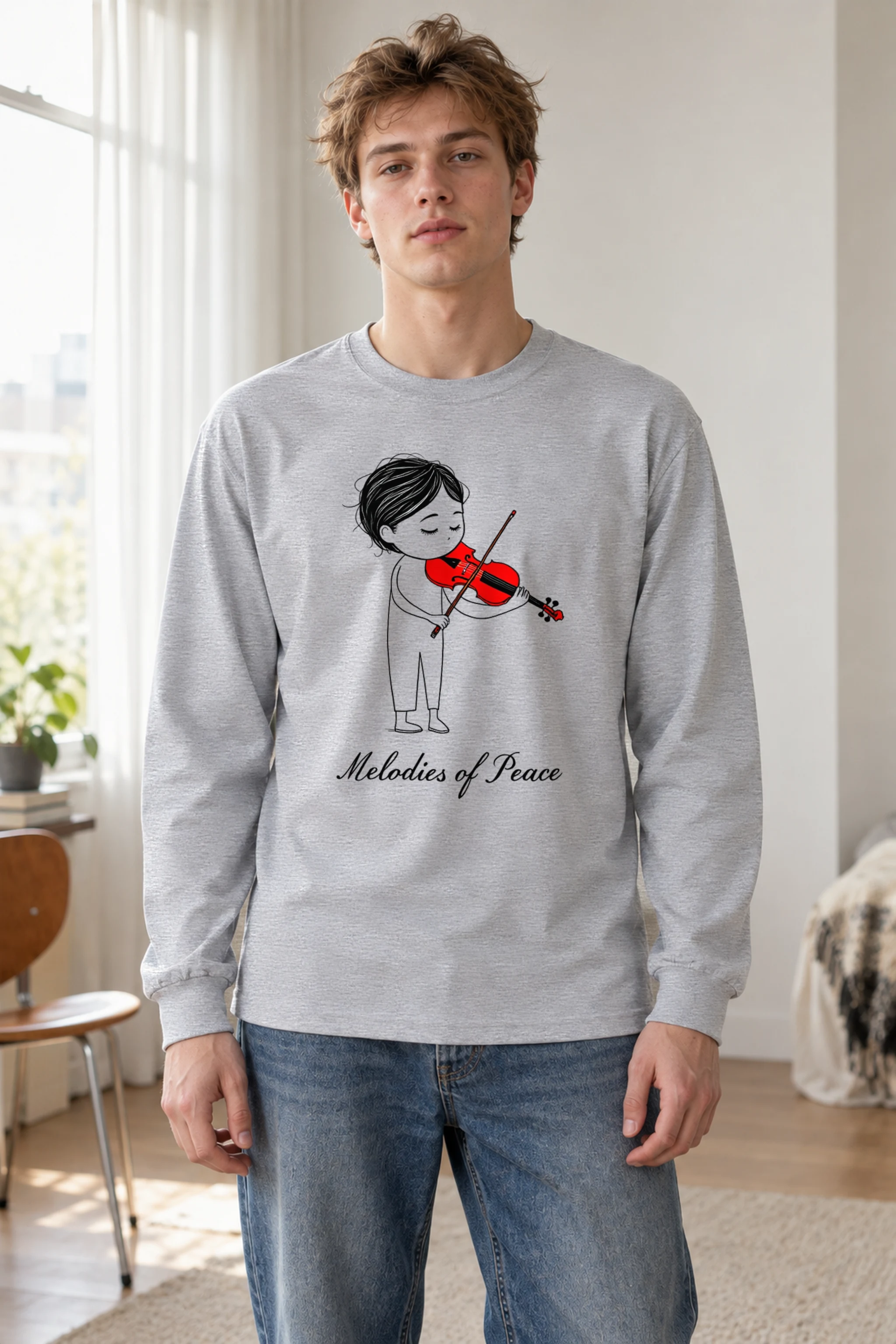 "Melodies of Peace" Unisex Longsleeve T-shirt