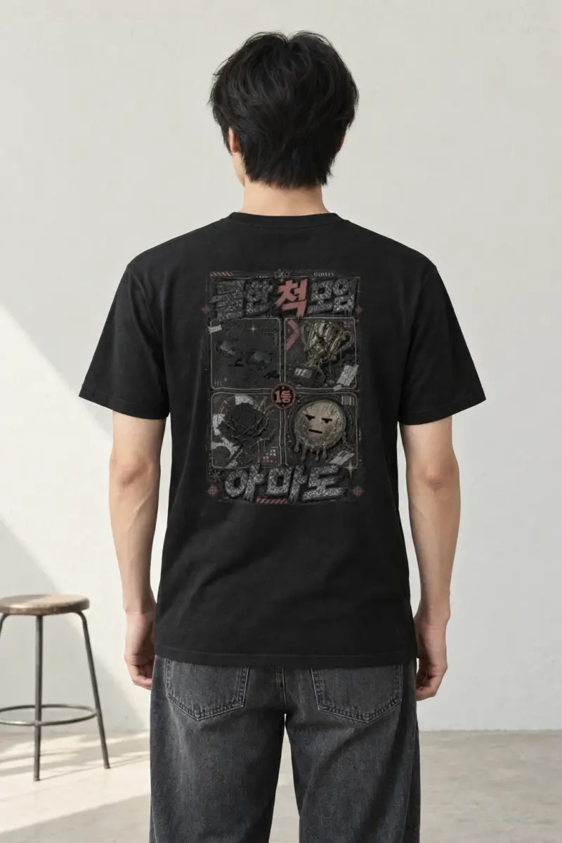 "Melting Face Trophy" Heavyweight Unisex Crewneck T-shirt