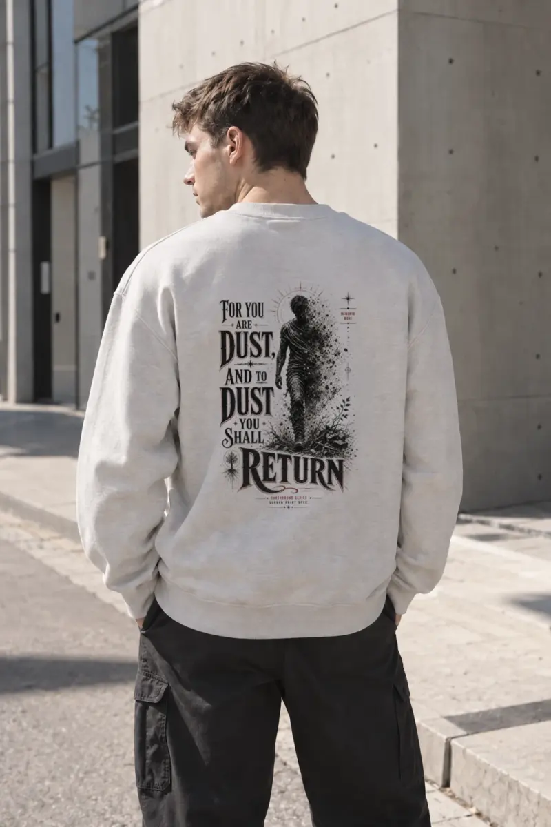 “Memento Mori Earthbound” Heavy Blend Unisex Crewneck Sweatshirt | Gildan 18000