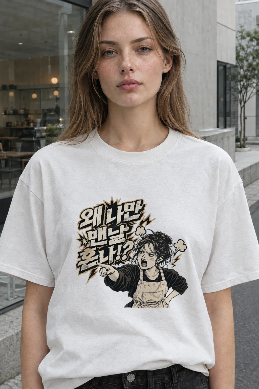 "Menu Again?" Heavyweight Unisex Crewneck T-shirt | Gildan 5000