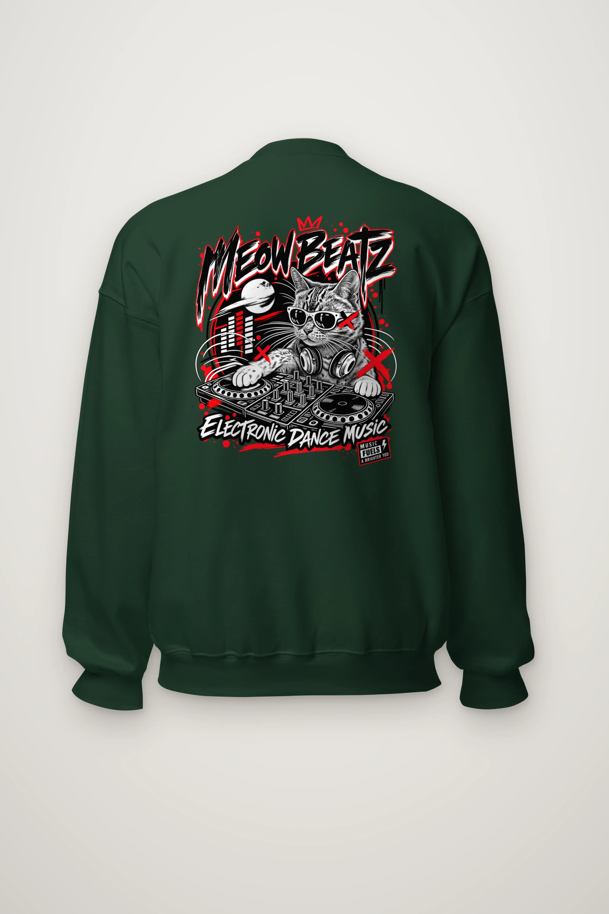 "Meow Beatz" Heavy Blend Unisex Crewneck Sweatshirt