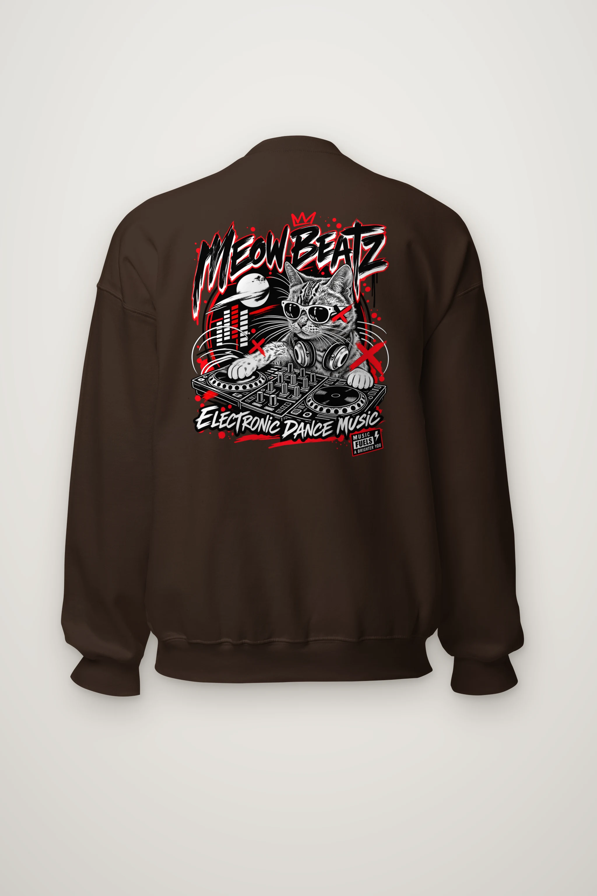 "Meow Beatz" Heavy Blend Unisex Crewneck Sweatshirt