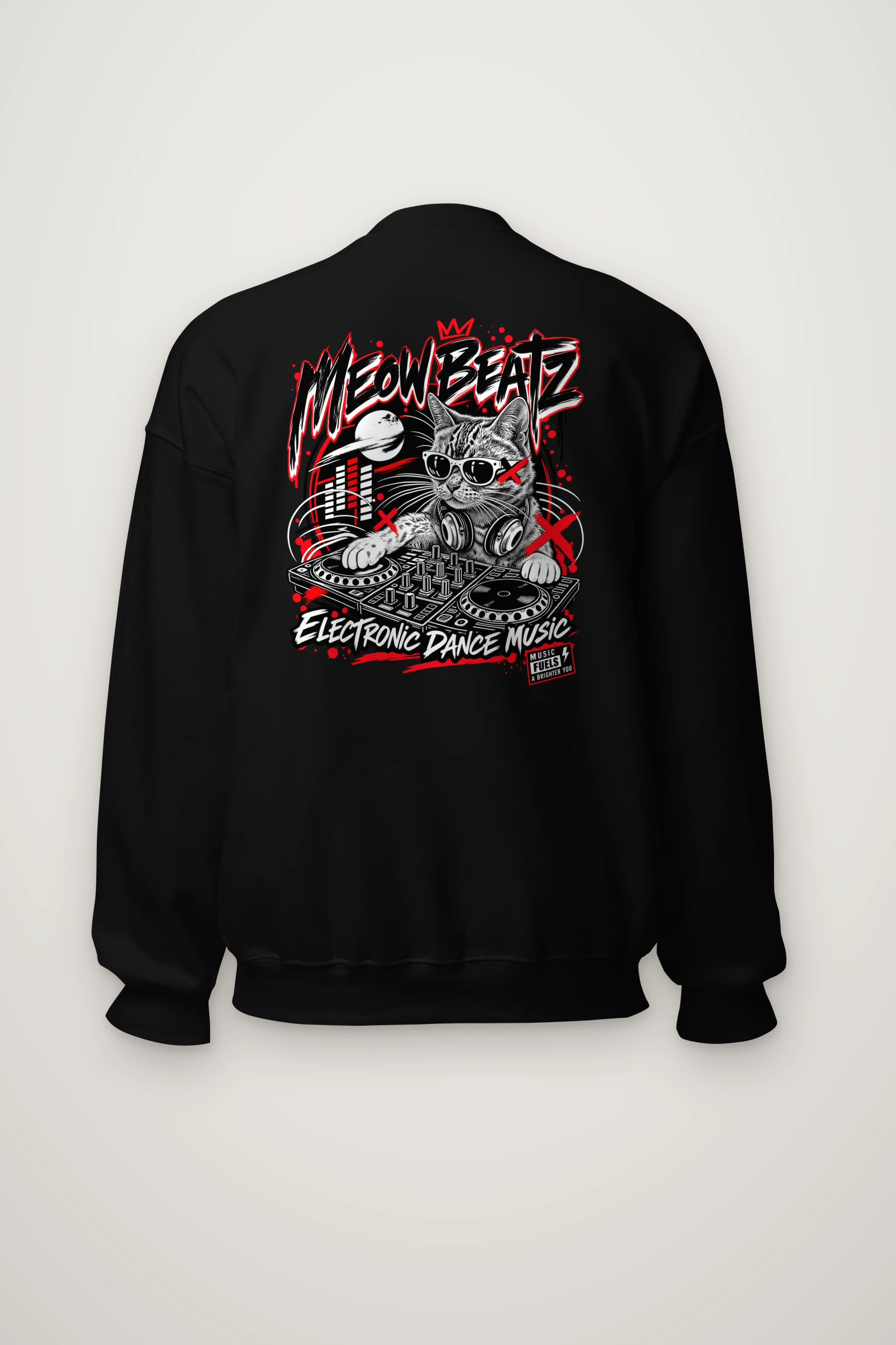 "Meow Beatz" Heavy Blend Unisex Crewneck Sweatshirt