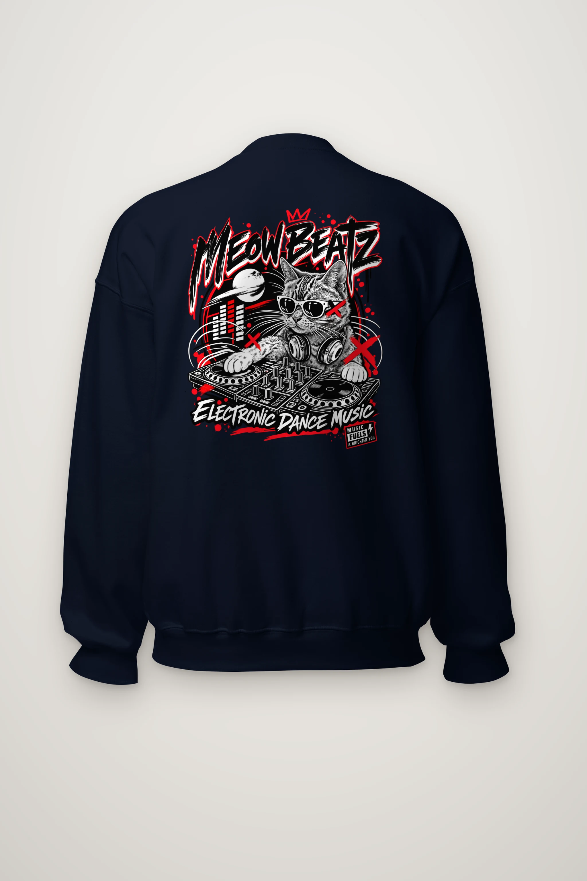 "Meow Beatz" Heavy Blend Unisex Crewneck Sweatshirt