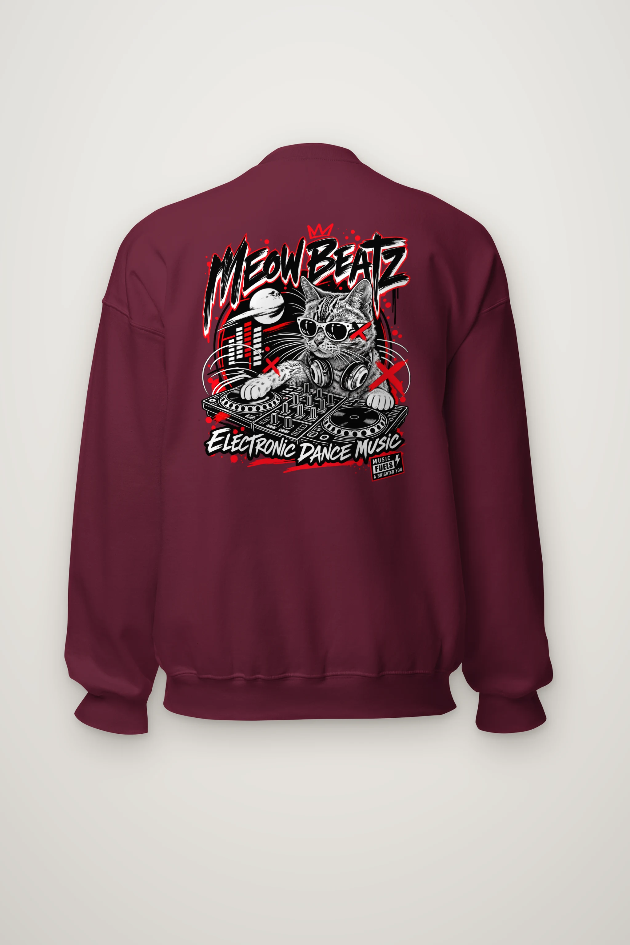 "Meow Beatz" Heavy Blend Unisex Crewneck Sweatshirt