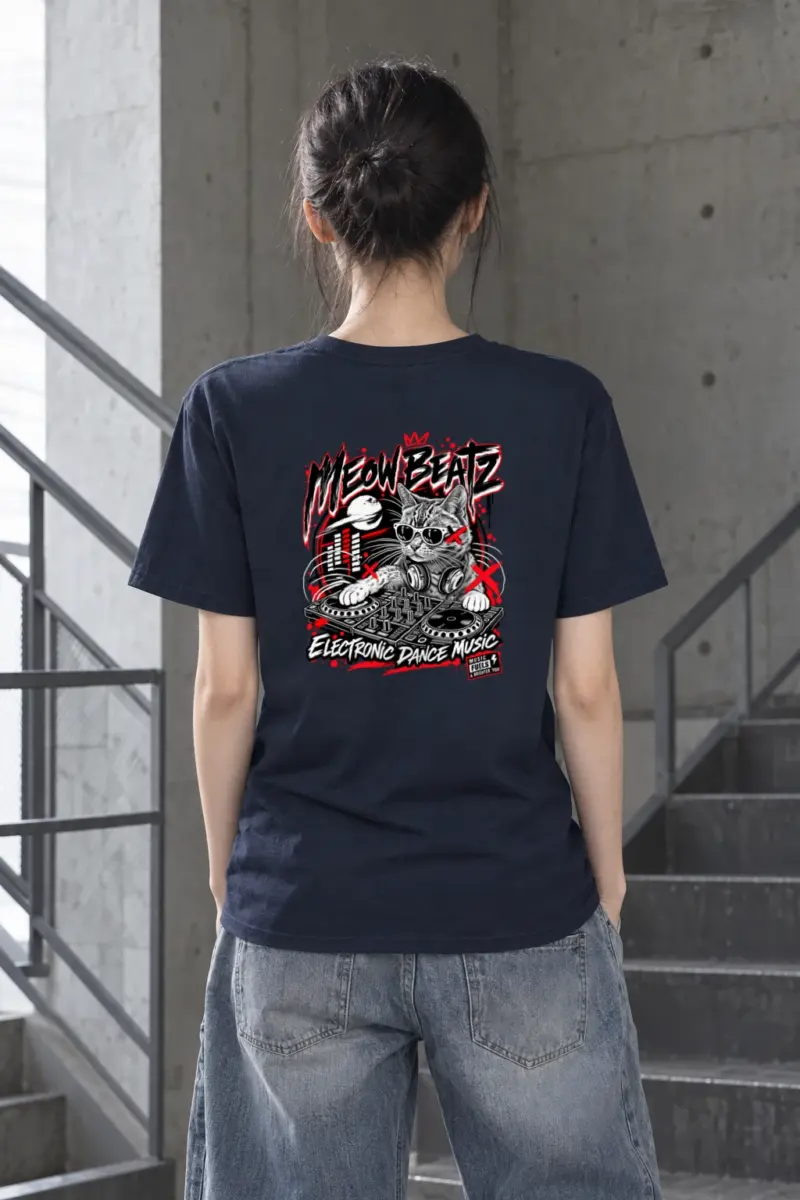 "Meow Beatz" Heavyweight Unisex Crewneck T-shirt