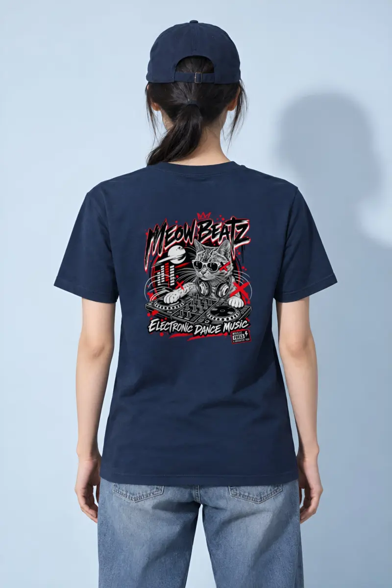 "Meow Beatz" Heavyweight Unisex Crewneck T-shirt