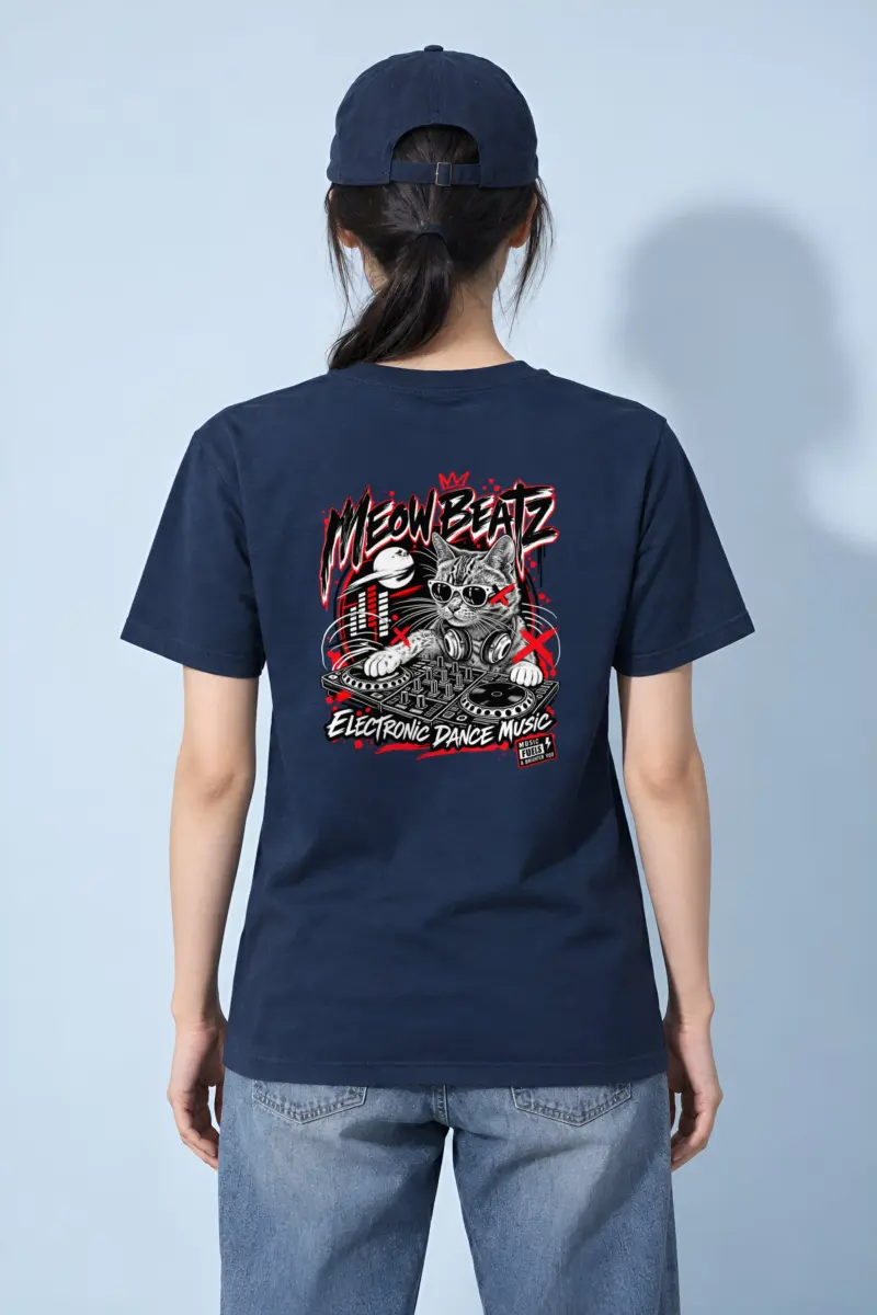 "Meow Beatz" Heavyweight Unisex Crewneck T-shirt