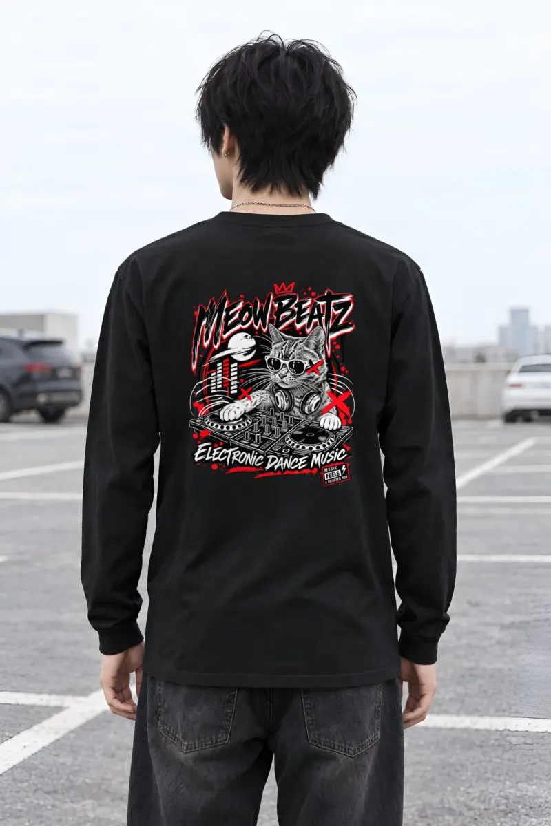 "Meow Beatz" Unisex Longsleeve T-shirt