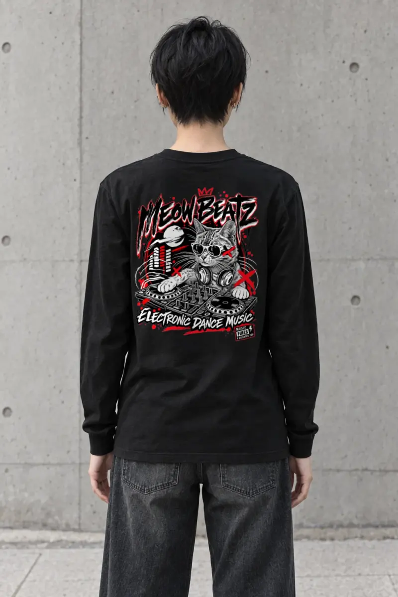 "Meow Beatz" Unisex Longsleeve T-shirt | Gildan 2400