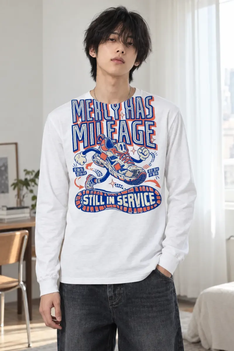 "Mercy Has Mileage" Unisex Longsleeve T-shirt