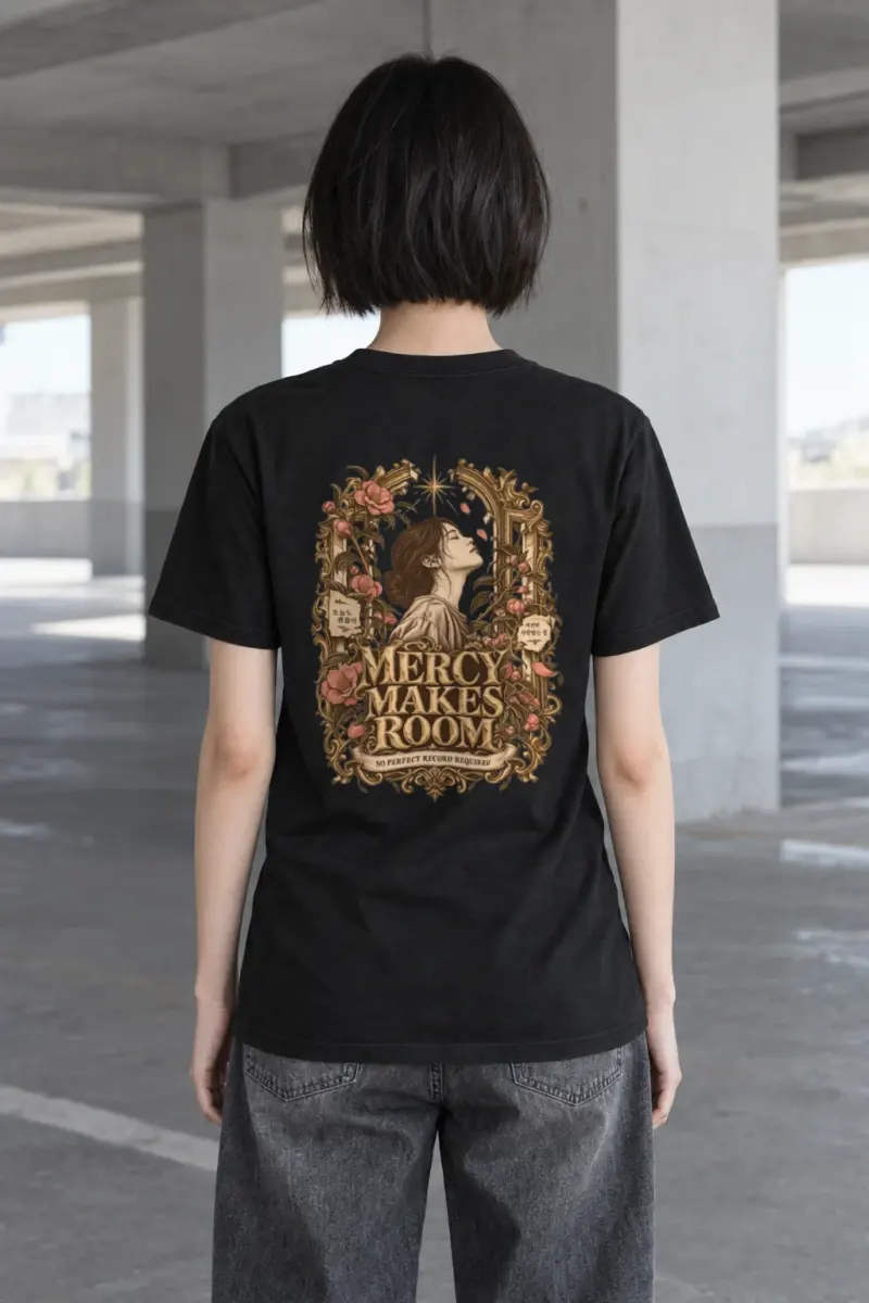 "Mercy Makes Room" Heavyweight Unisex Crewneck T-shirt
