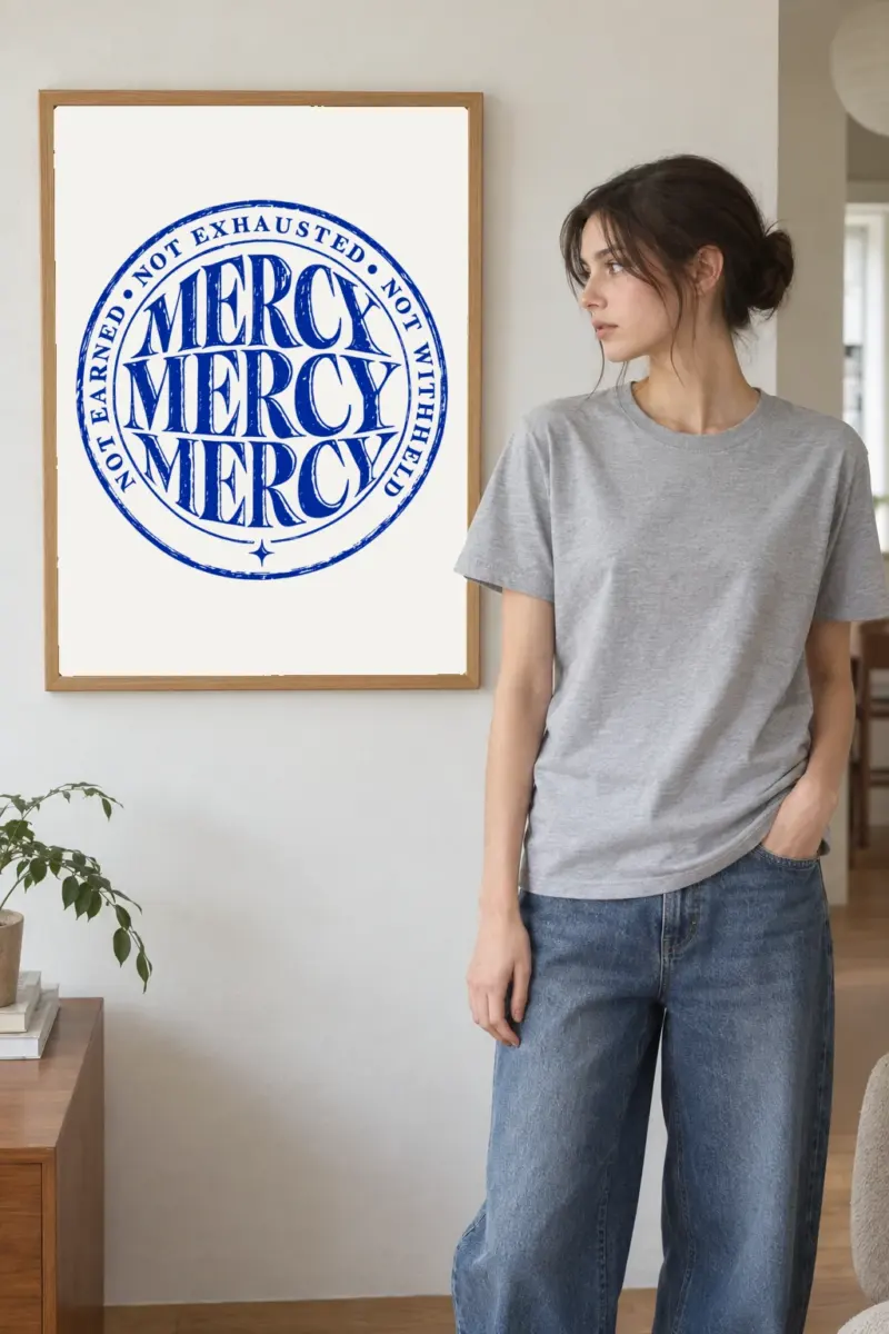 "Mercy Mercy Mercy" Premium Wooden Framed Poster