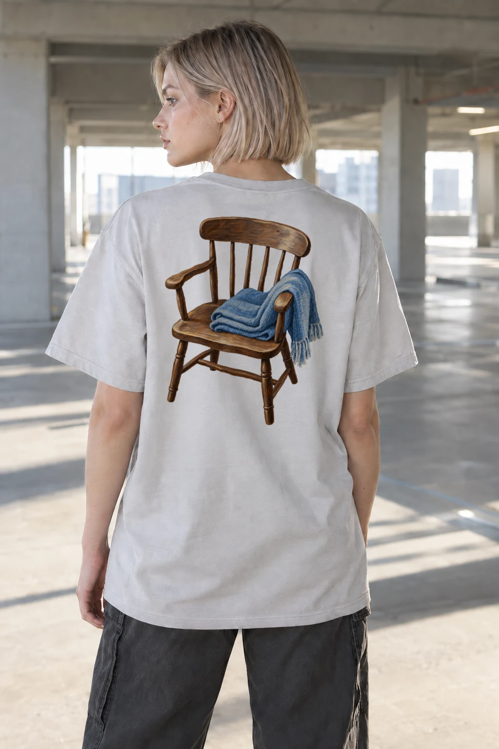 "Mercy Seat" Heavyweight Unisex Crewneck T-shirt | Gildan 5000