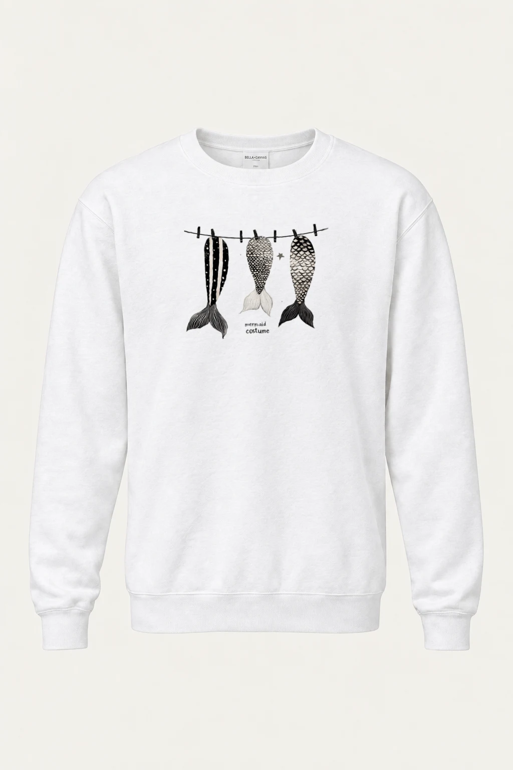 "Mermaid Costume" Heavy Blend Unisex Crewneck Sweatshirt | Gildan 18000