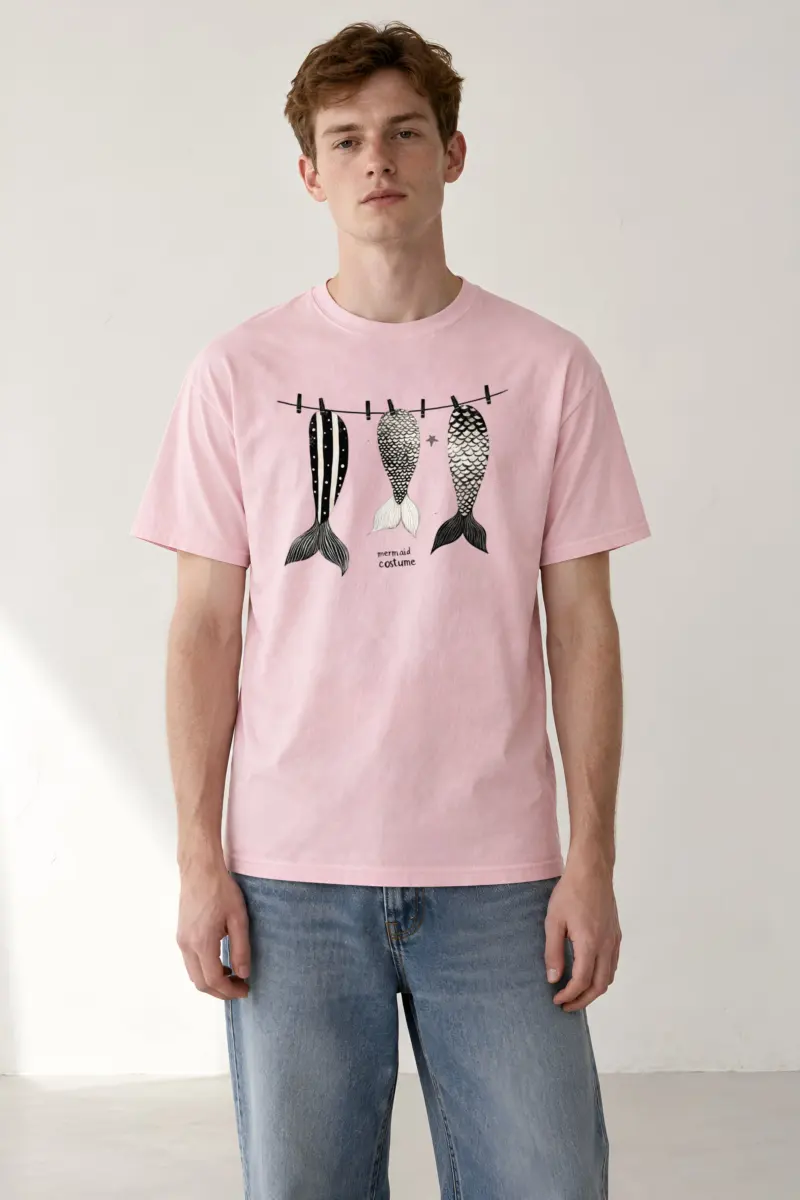 "Mermaid Costume" Heavyweight Unisex Crewneck T-shirt