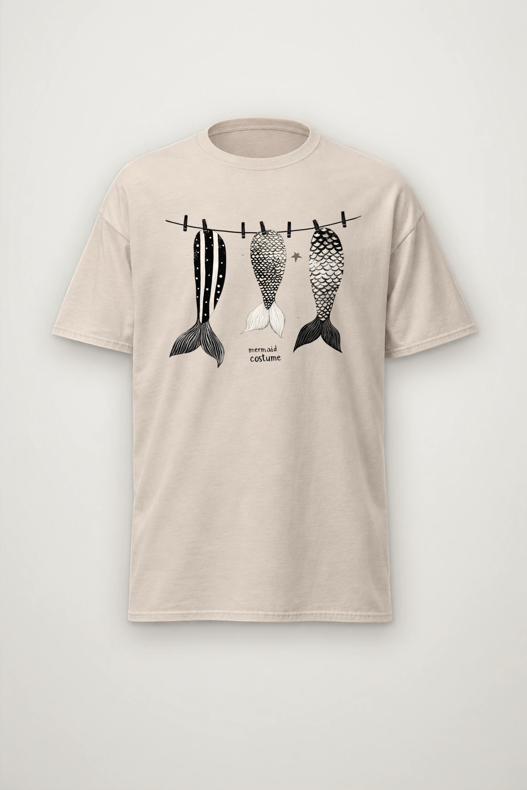 "Mermaid Costume" Heavyweight Unisex Crewneck T-shirt