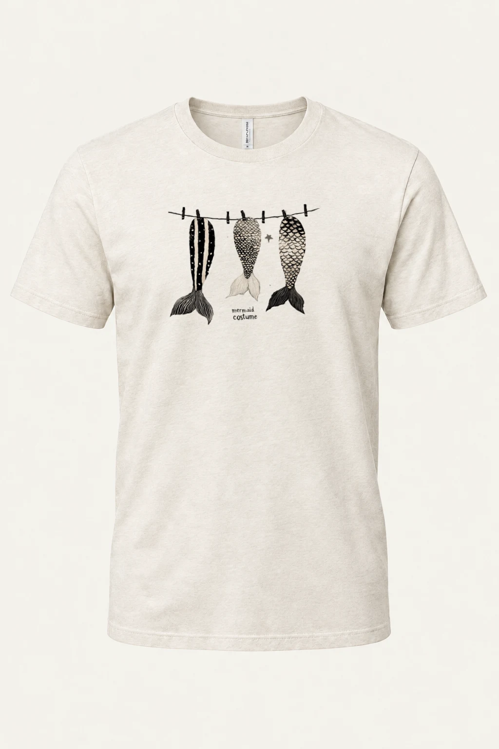 "Mermaid Costume" Heavyweight Unisex Crewneck T-shirt | Gildan 5000
