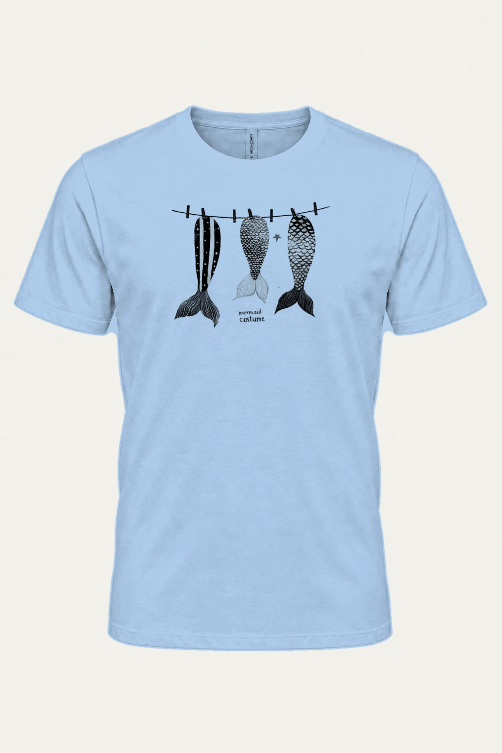 "Mermaid Costume" Heavyweight Unisex Crewneck T-shirt | Gildan 5000