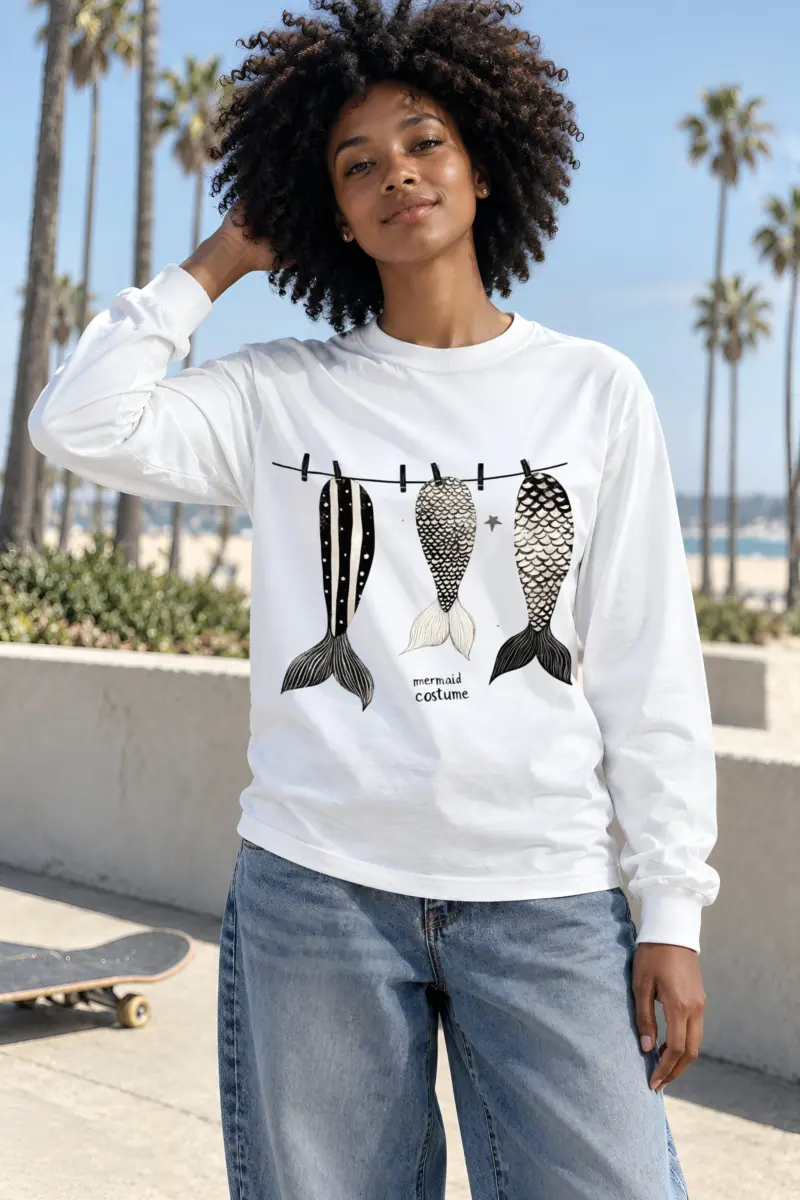 "Mermaid Costume" Unisex Longsleeve T-shirt