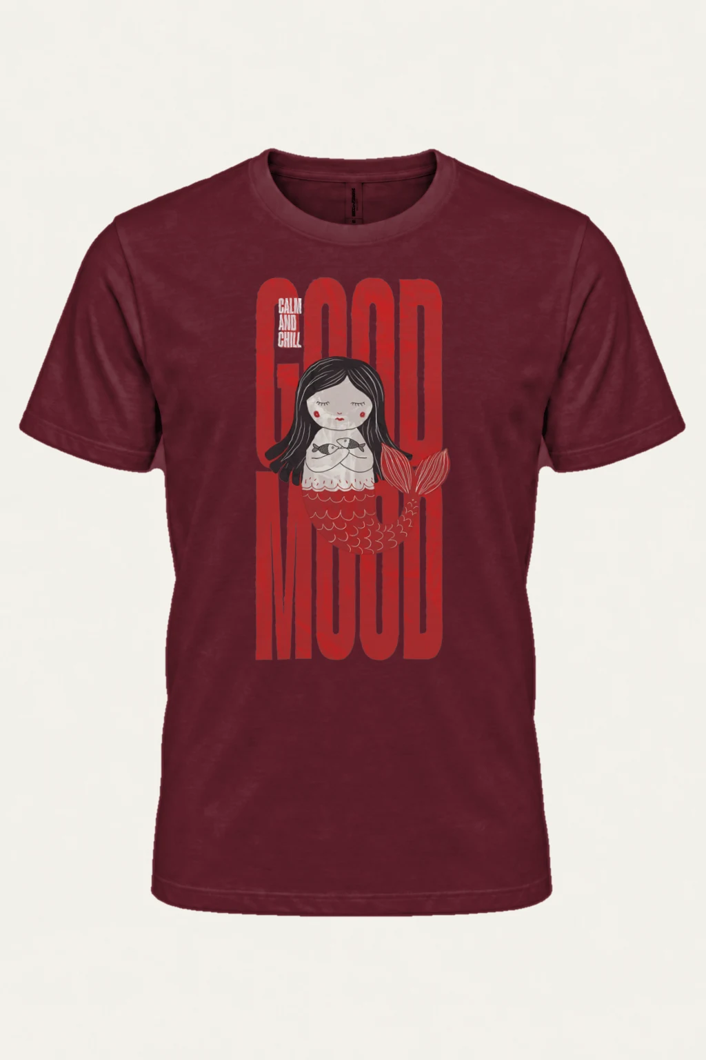 "Mermaid Doll" Heavyweight Unisex Crewneck T-shirt | Gildan 5000