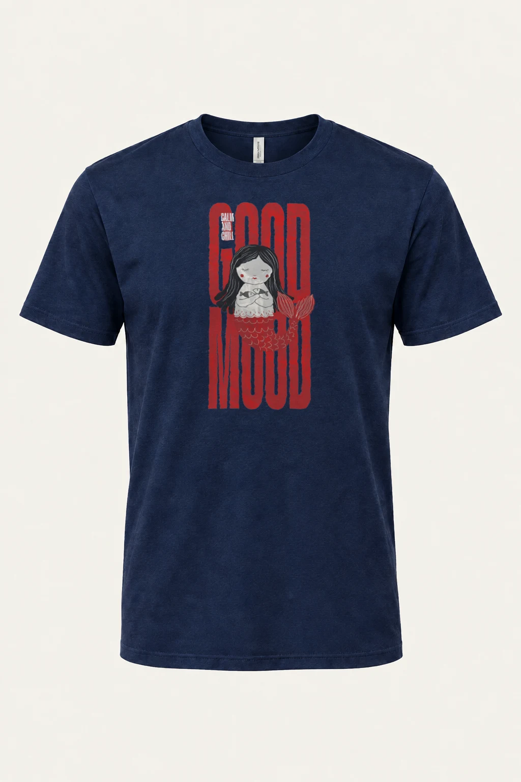 "Mermaid Doll" Heavyweight Unisex Crewneck T-shirt | Gildan 5000