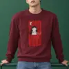 "Mermaid Holding Fish" Heavy Blend Unisex Crewneck Sweatshirt