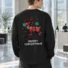 "Merry Christmas Deer" Unisex Longsleeve T-shirt | Gildan 2400