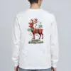 "Merry Christmas Deer" Unisex Longsleeve T-shirt