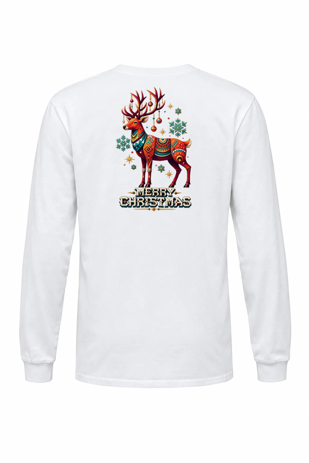 "Merry Christmas Deer" Unisex Longsleeve T-shirt | Gildan 2400