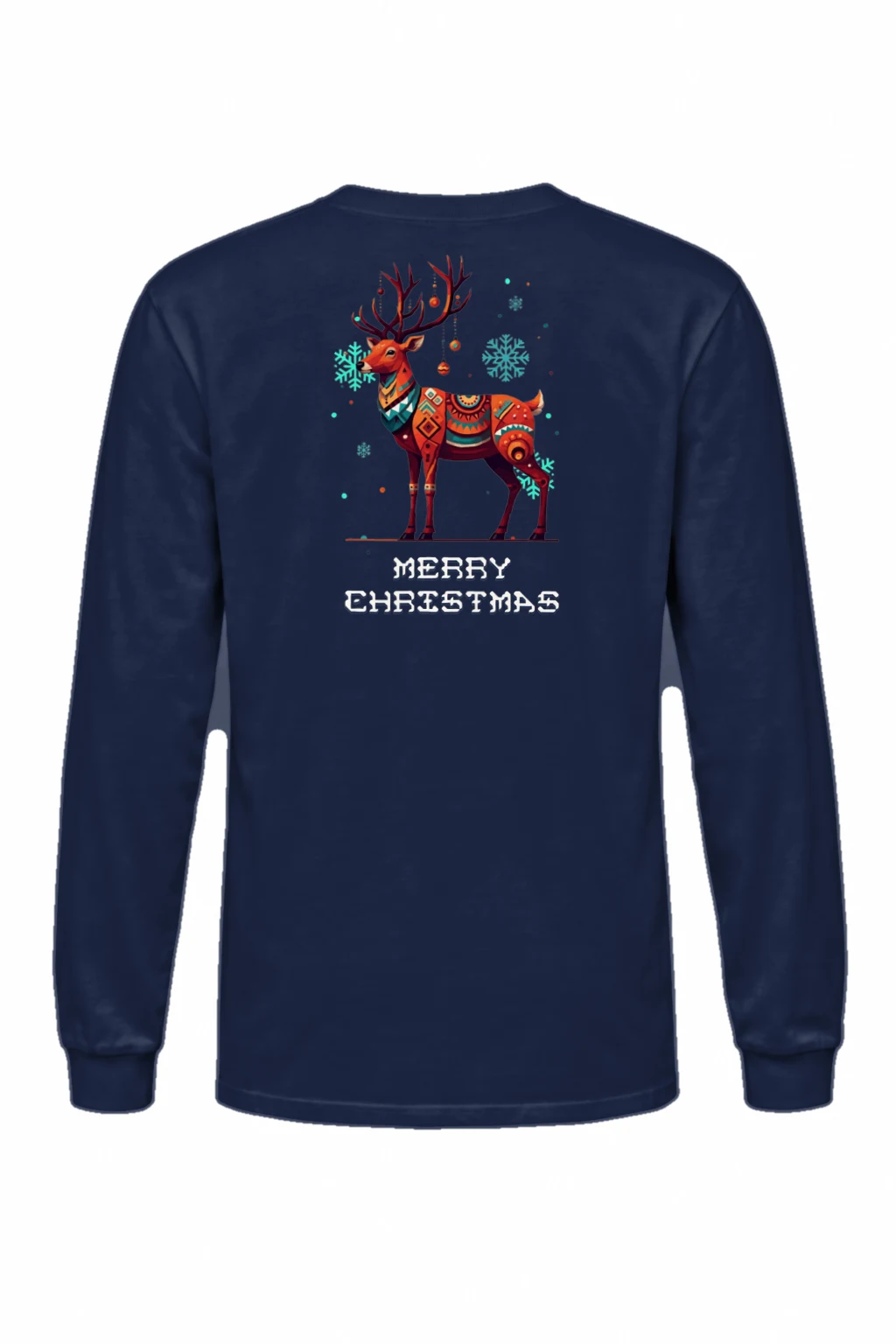 "Merry Christmas Deer" Unisex Longsleeve T-shirt | Gildan 2400