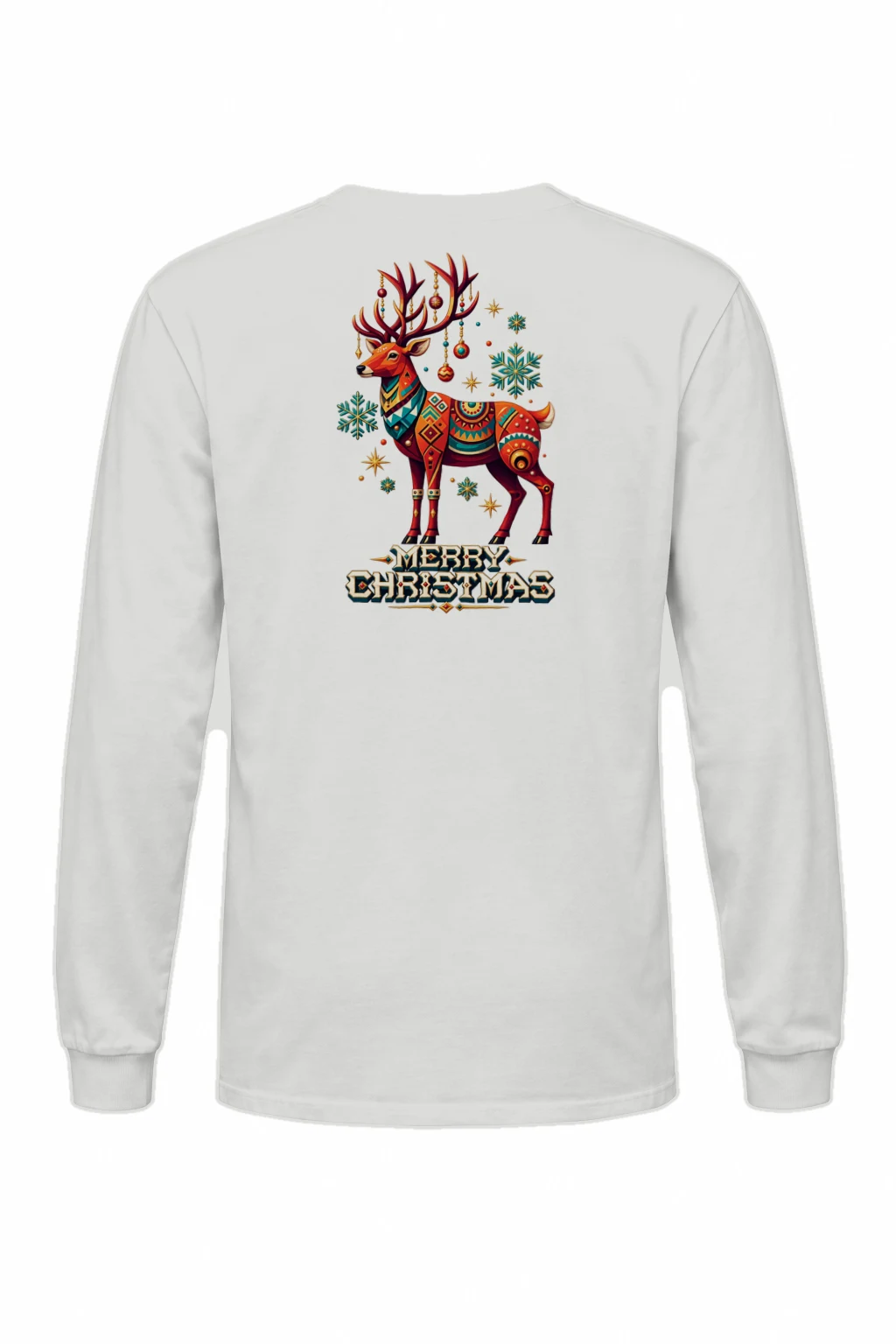 "Merry Christmas Deer" Unisex Longsleeve T-shirt | Gildan 2400