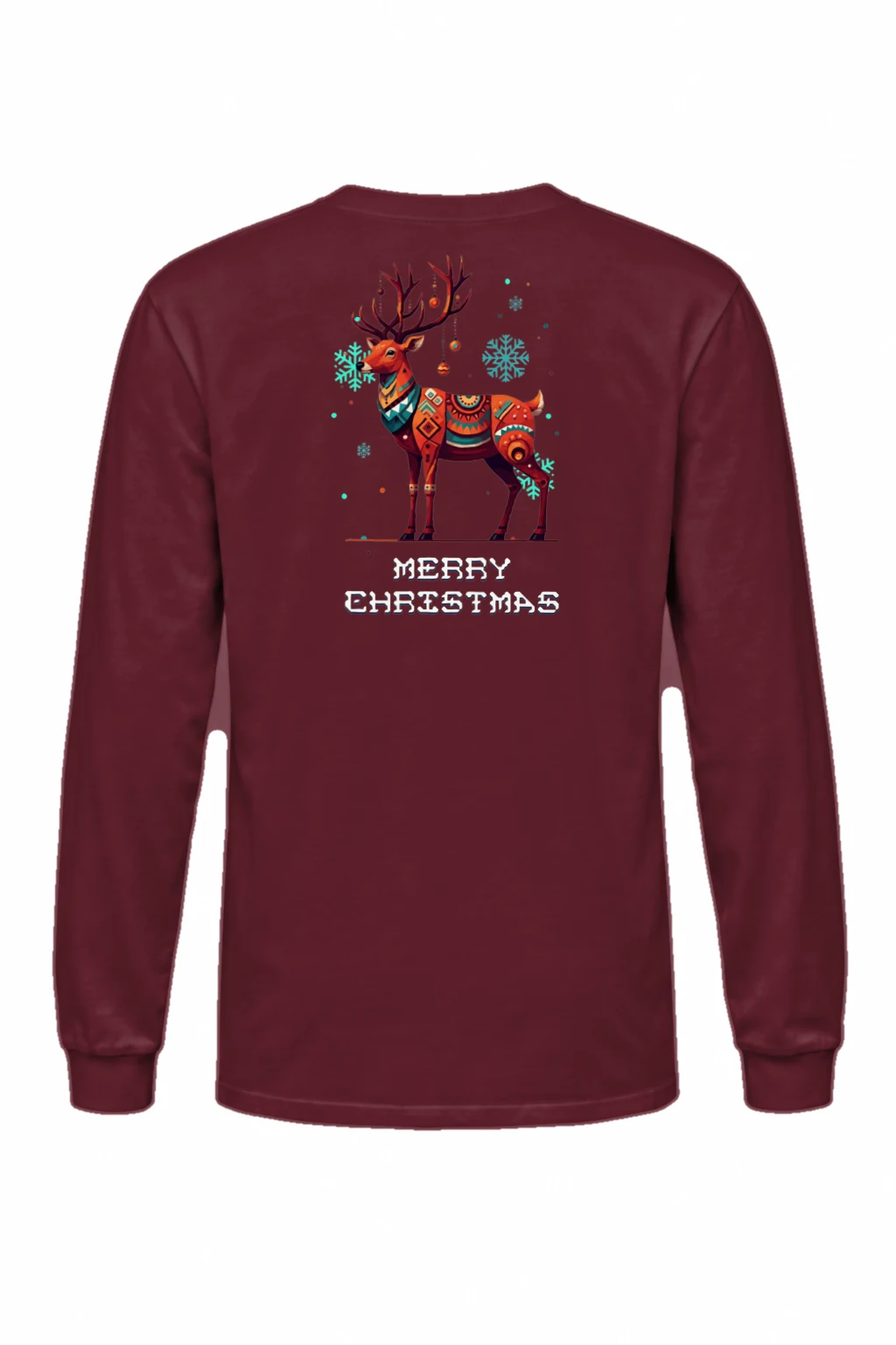 "Merry Christmas Deer" Unisex Longsleeve T-shirt | Gildan 2400