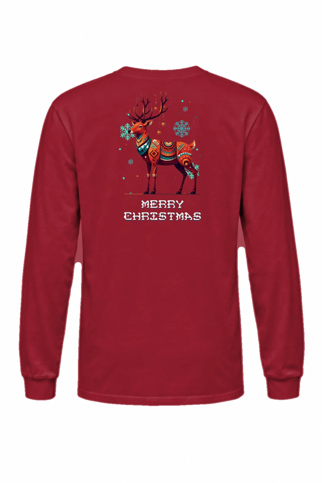 "Merry Christmas Deer" Unisex Longsleeve T-shirt | Gildan 2400