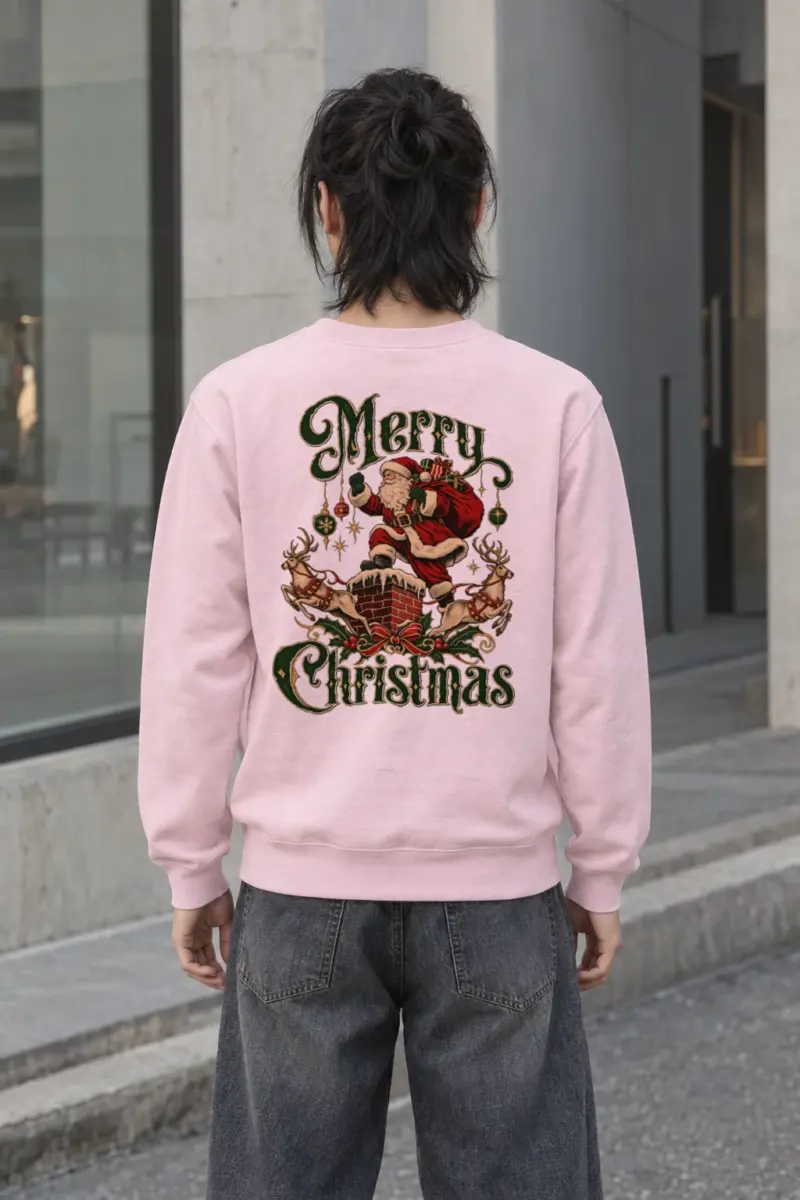 "Merry Christmas" Heavy Blend Unisex Crewneck Sweatshirt | Gildan 18000