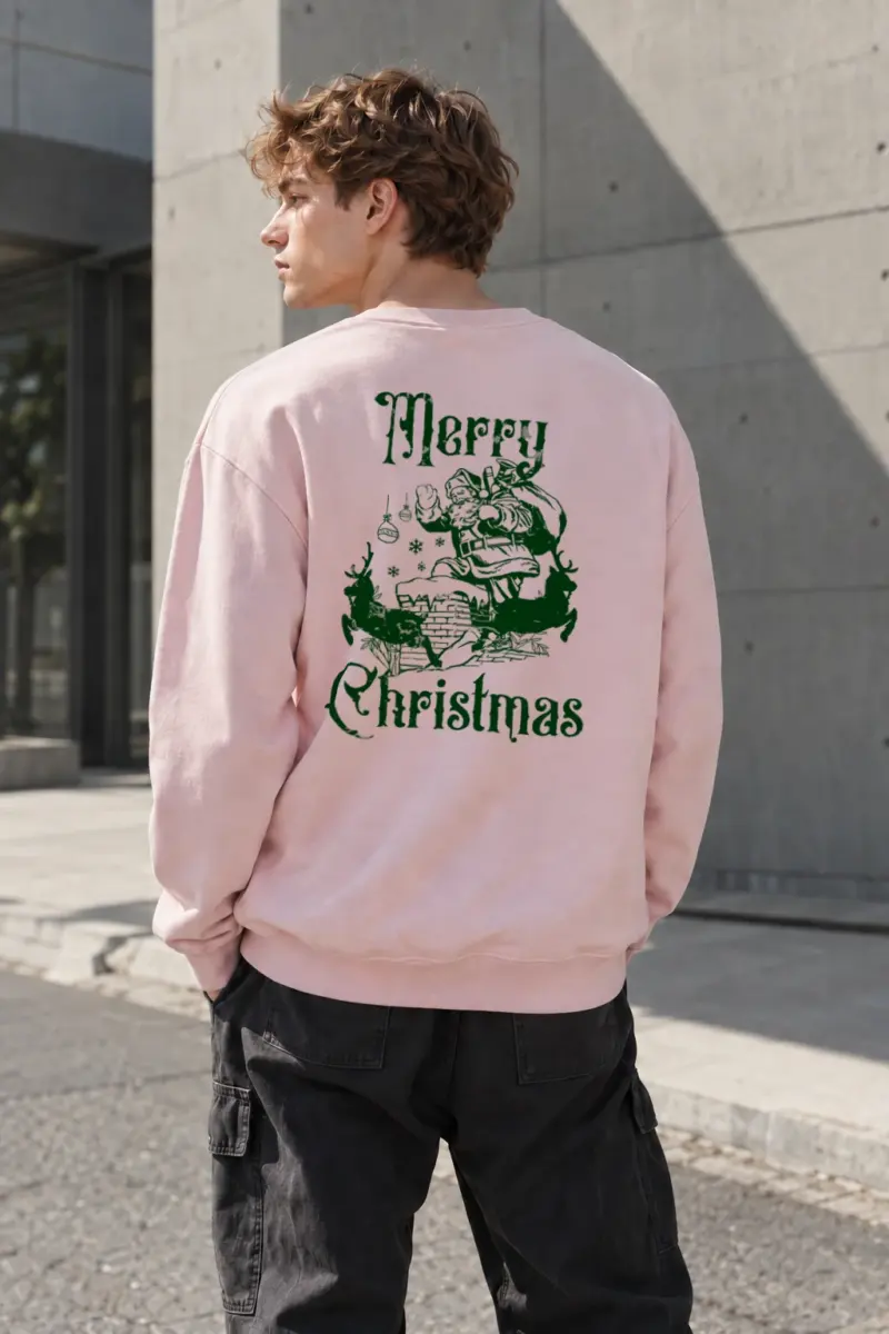 “Merry Christmas” Heavy Blend Unisex Crewneck Sweatshirt | Gildan 18000