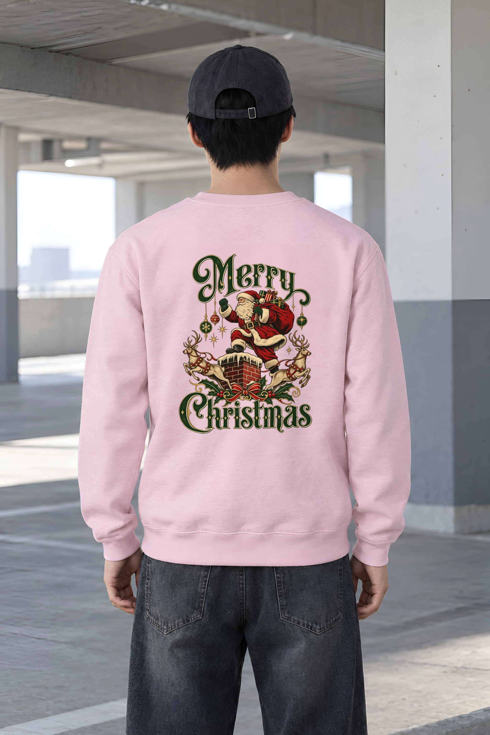 "Merry Christmas" Heavy Blend Unisex Crewneck Sweatshirt