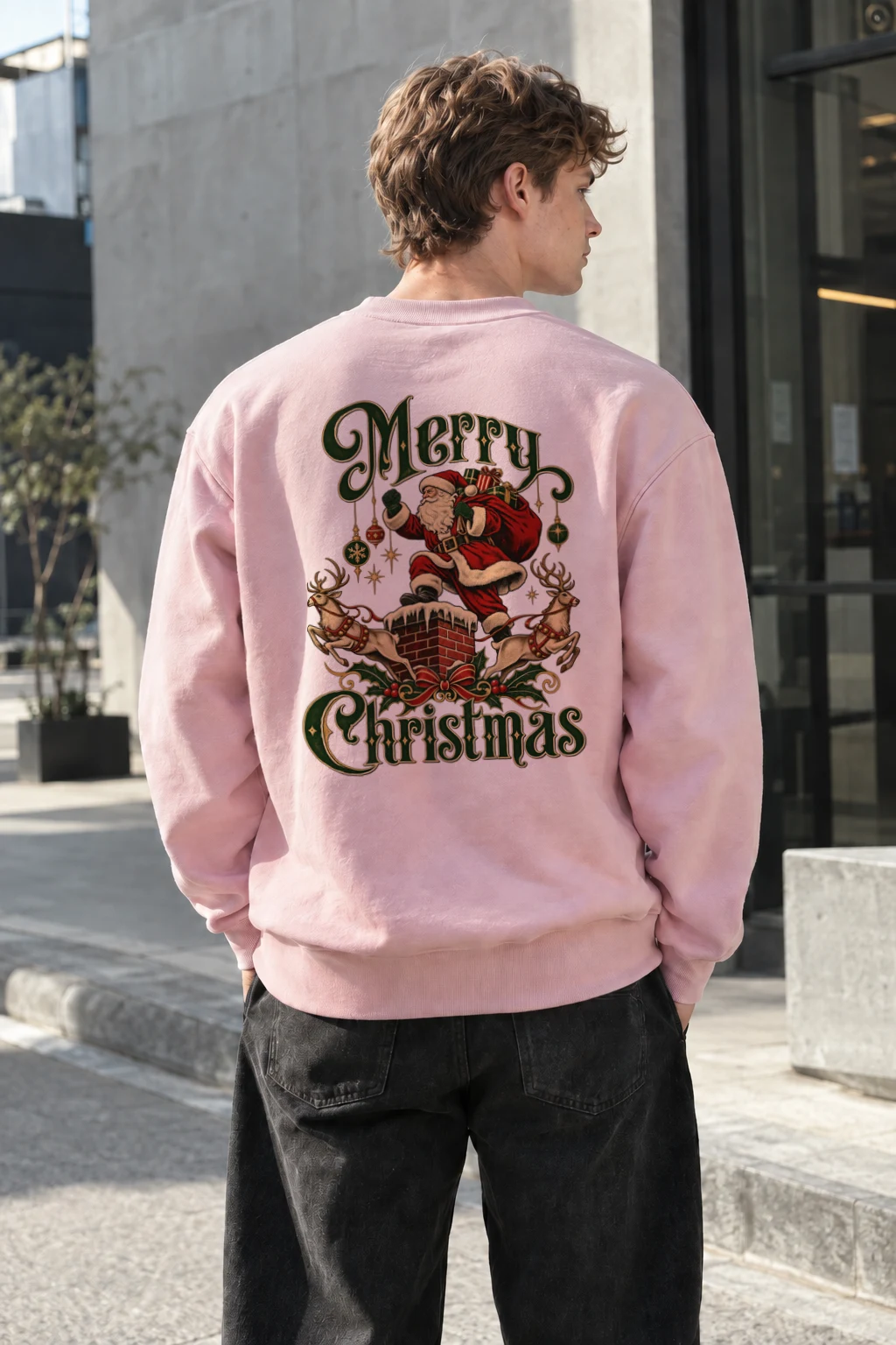 "Merry Christmas" Heavy Blend Unisex Crewneck Sweatshirt | Gildan 18000