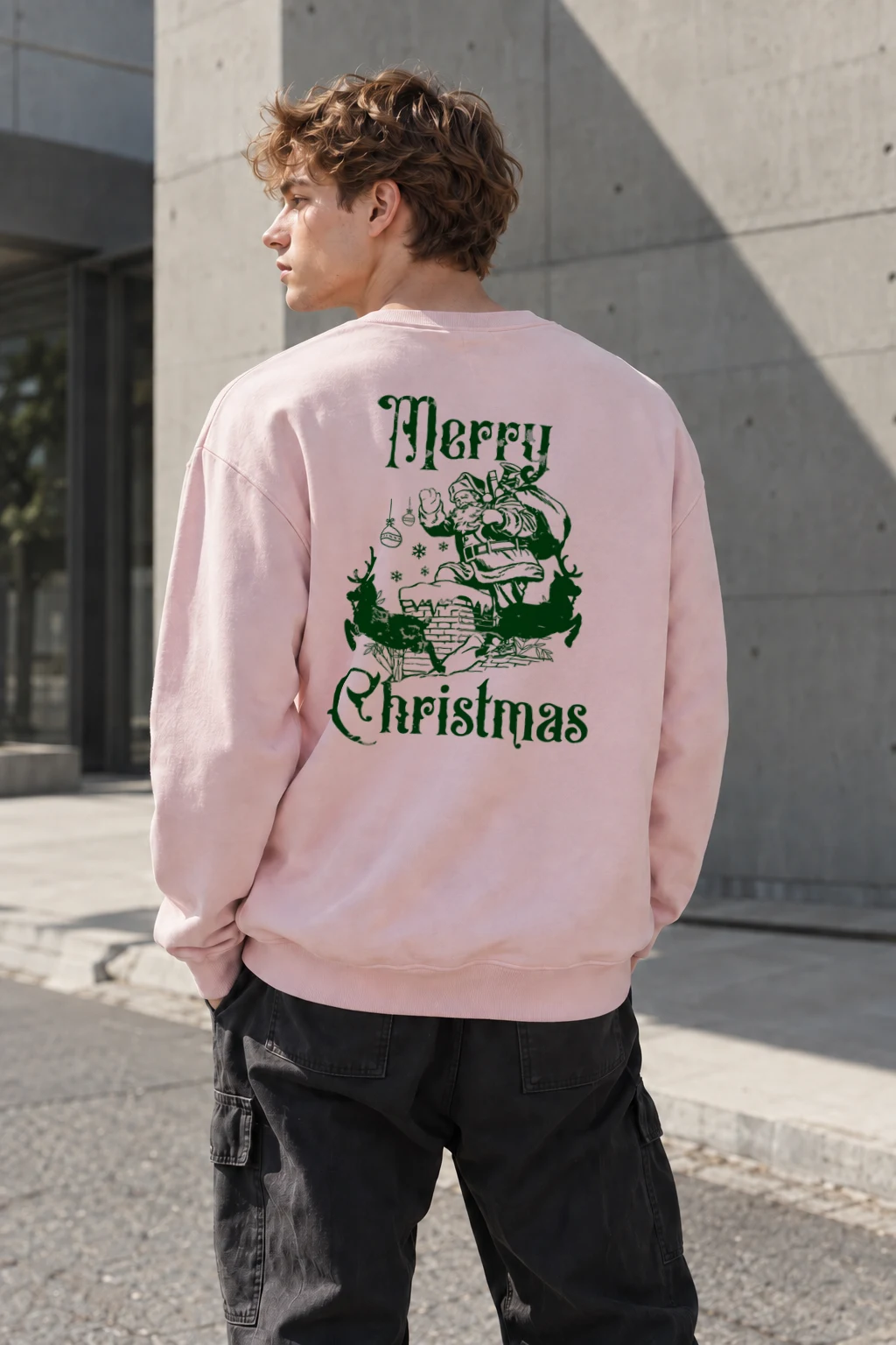 "Merry Christmas" Heavy Blend Unisex Crewneck Sweatshirt | Gildan 18000