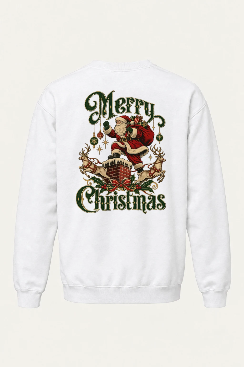 "Merry Christmas" Heavy Blend Unisex Crewneck Sweatshirt | Gildan 18000