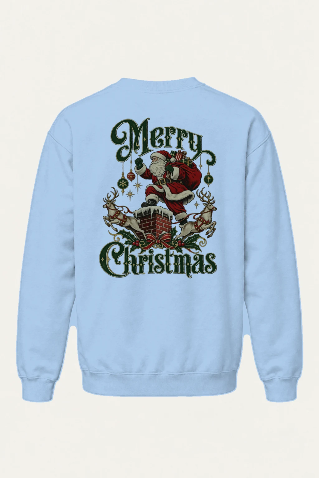 "Merry Christmas" Heavy Blend Unisex Crewneck Sweatshirt | Gildan 18000