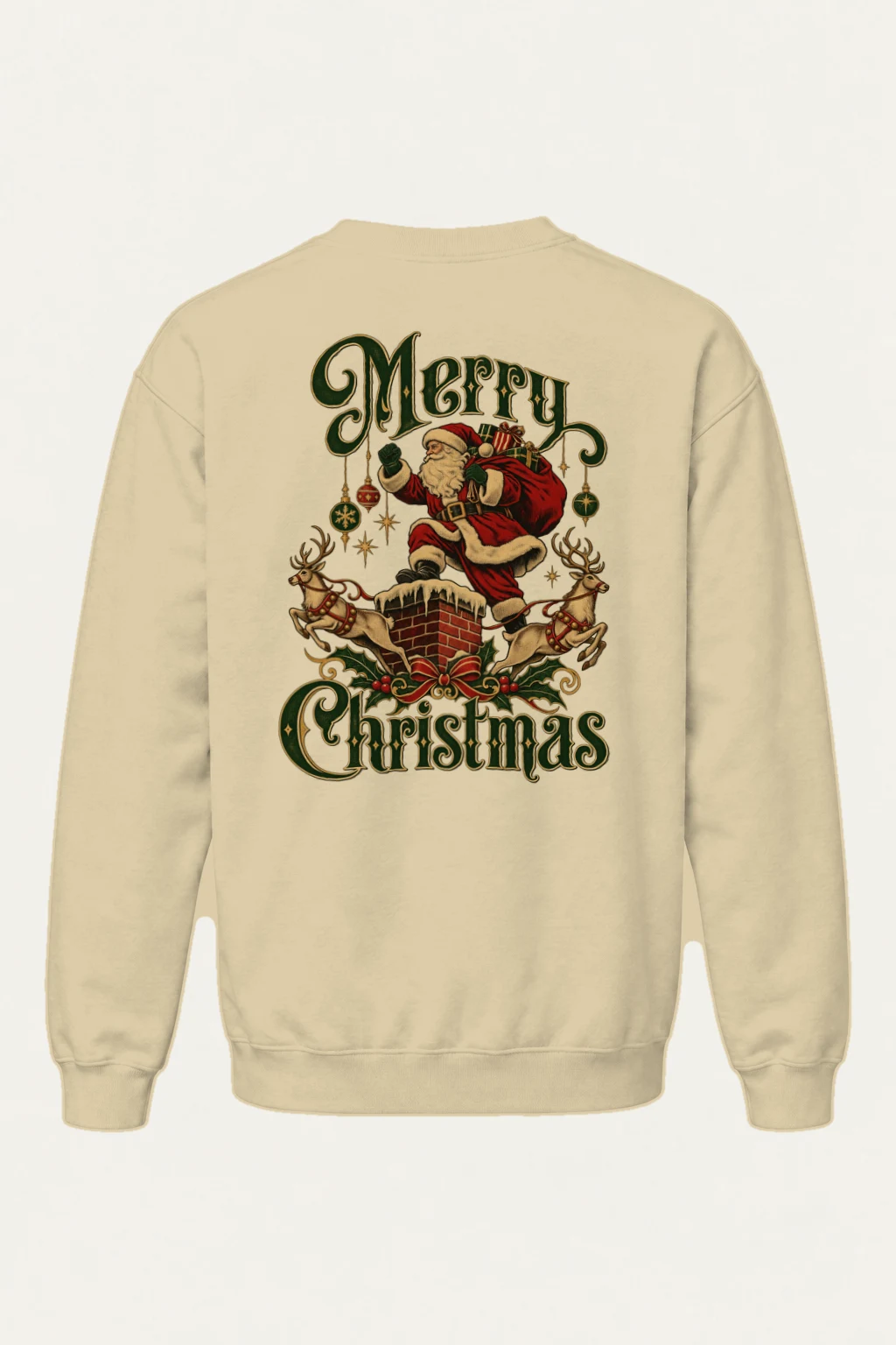 "Merry Christmas" Heavy Blend Unisex Crewneck Sweatshirt | Gildan 18000