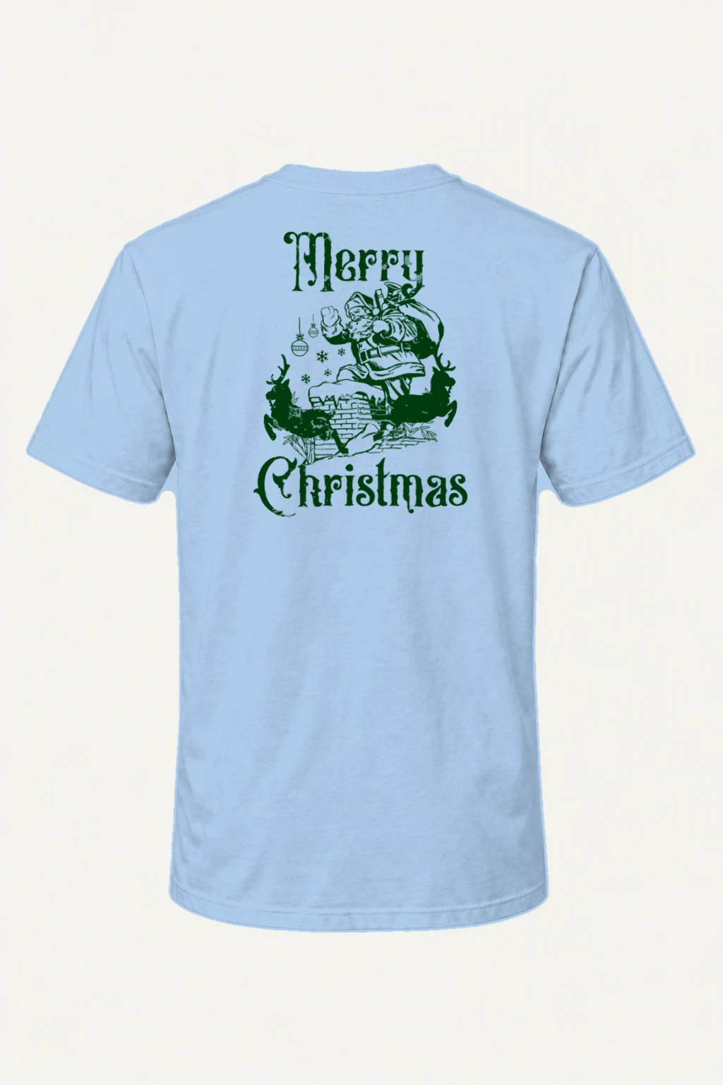 "Merry Christmas" Heavyweight Unisex Crewneck T-shirt | Gildan 5000