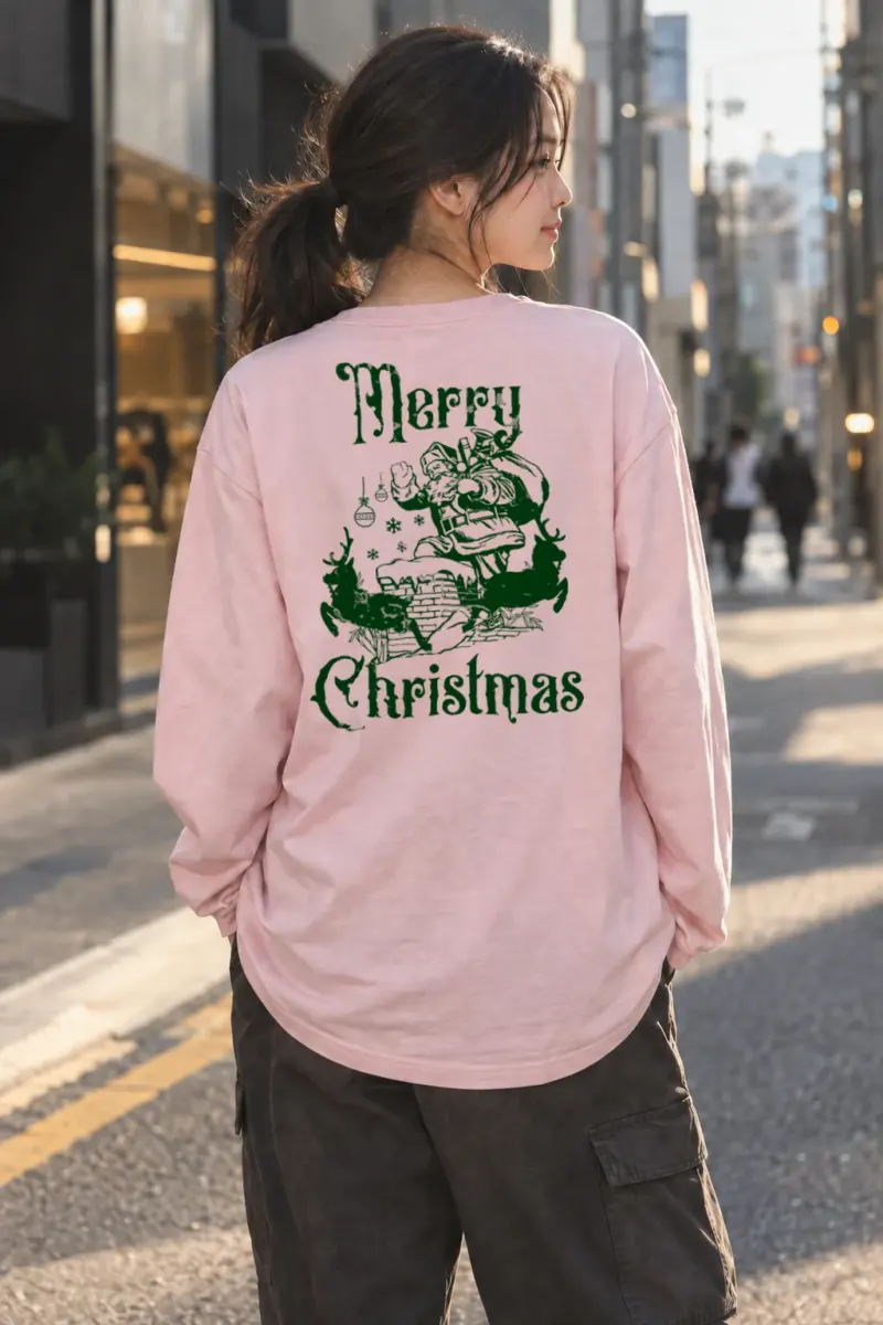 “Merry Christmas” Unisex Longsleeve T-shirt | Gildan 2400