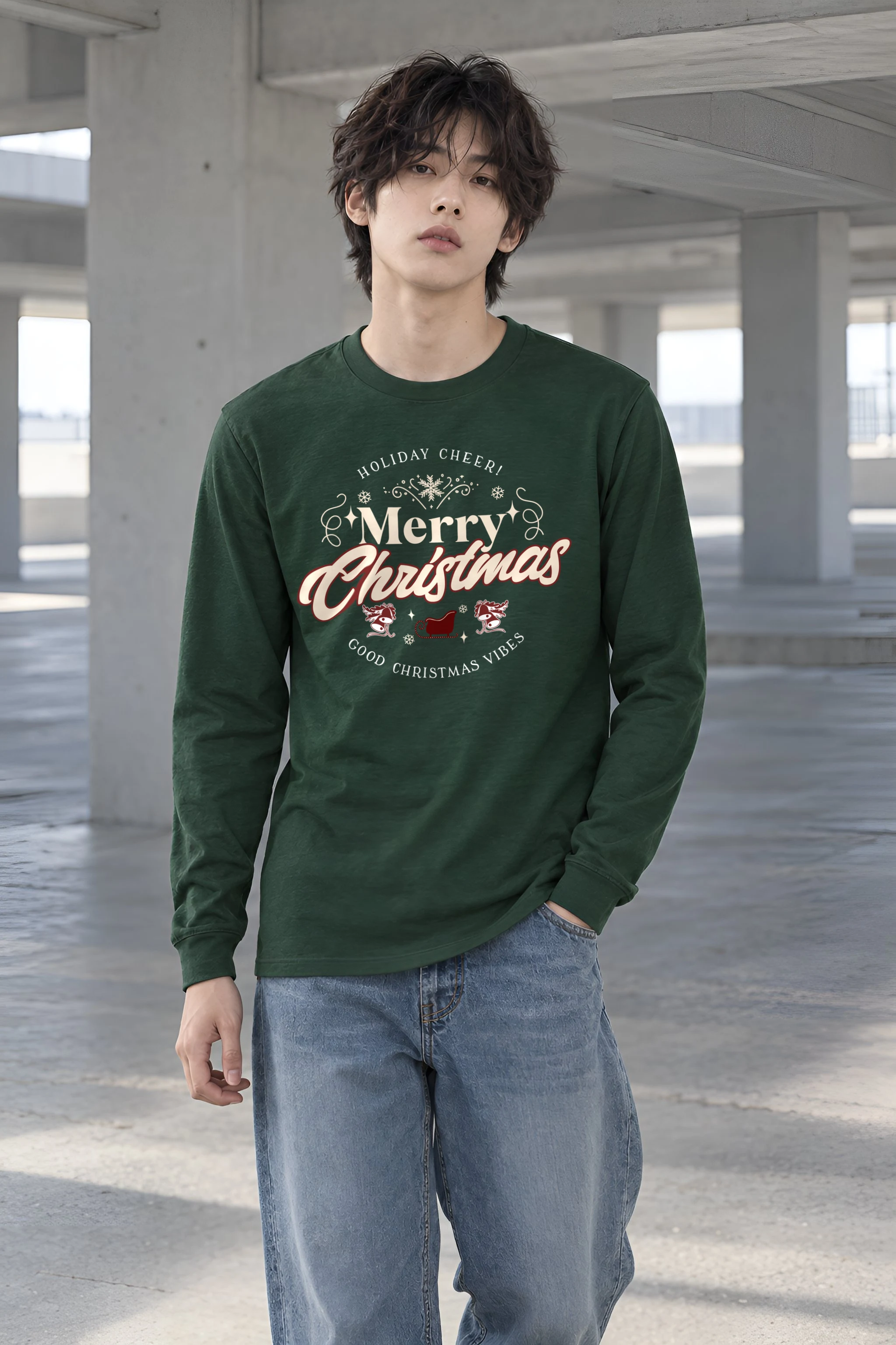 "Merry Christmas" Unisex Longsleeve T-shirt