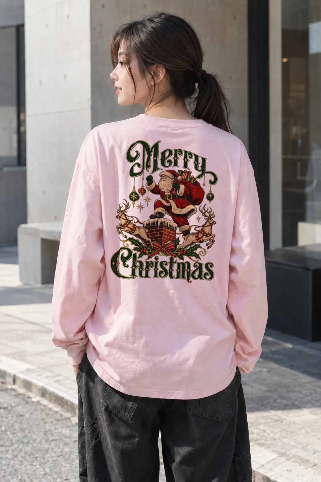 "Merry Christmas" Unisex Longsleeve T-shirt | Gildan 2400