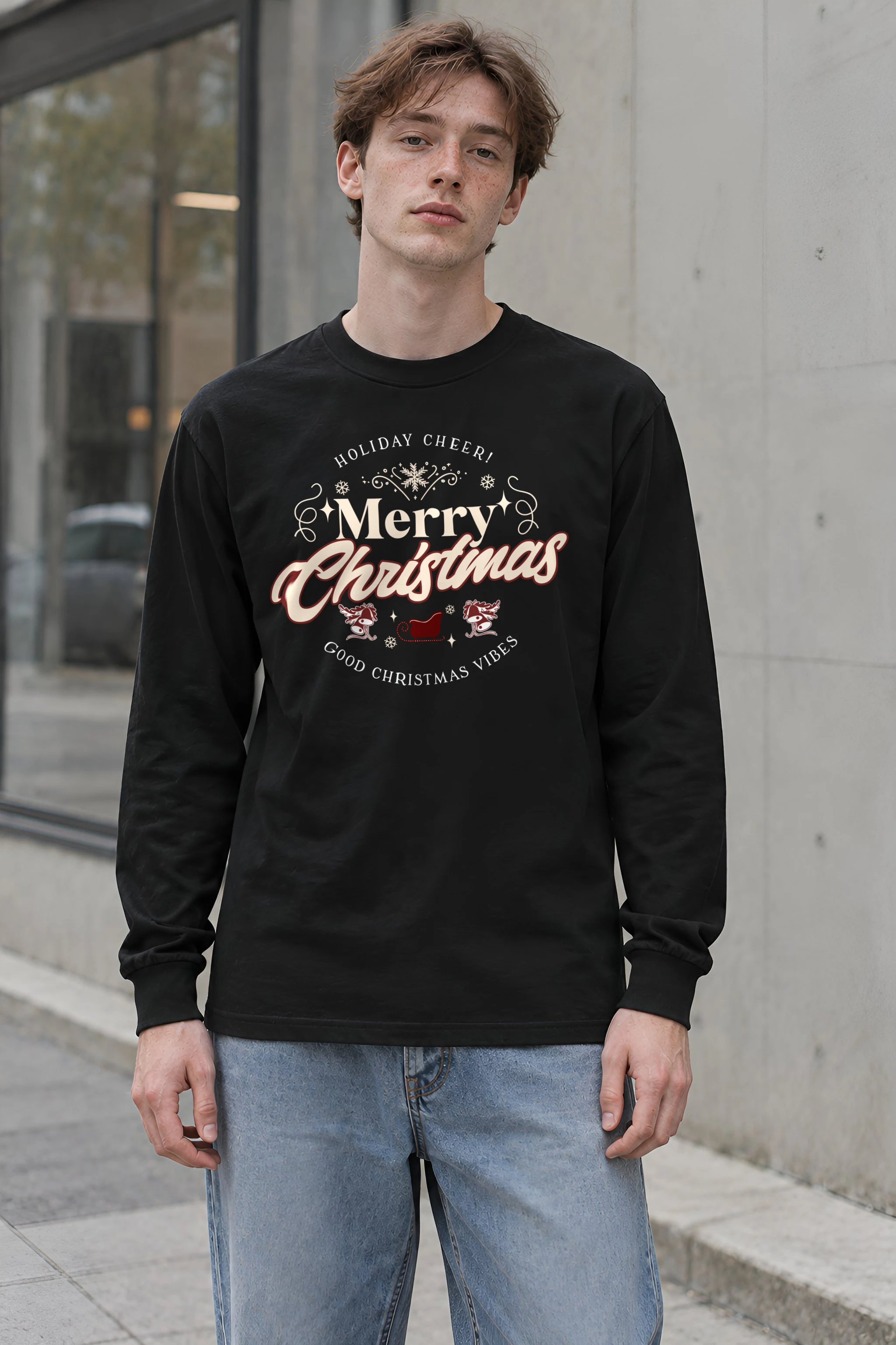 "Merry Christmas" Unisex Longsleeve T-shirt