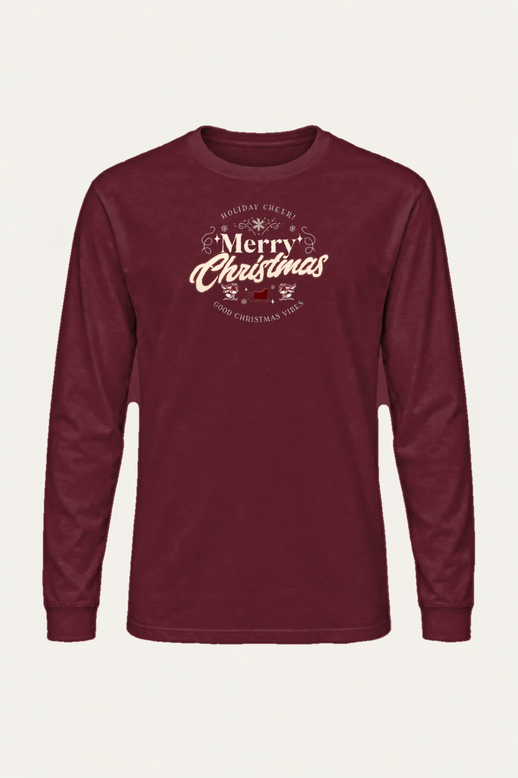 "Merry Christmas" Unisex Longsleeve T-shirt | Gildan 2400