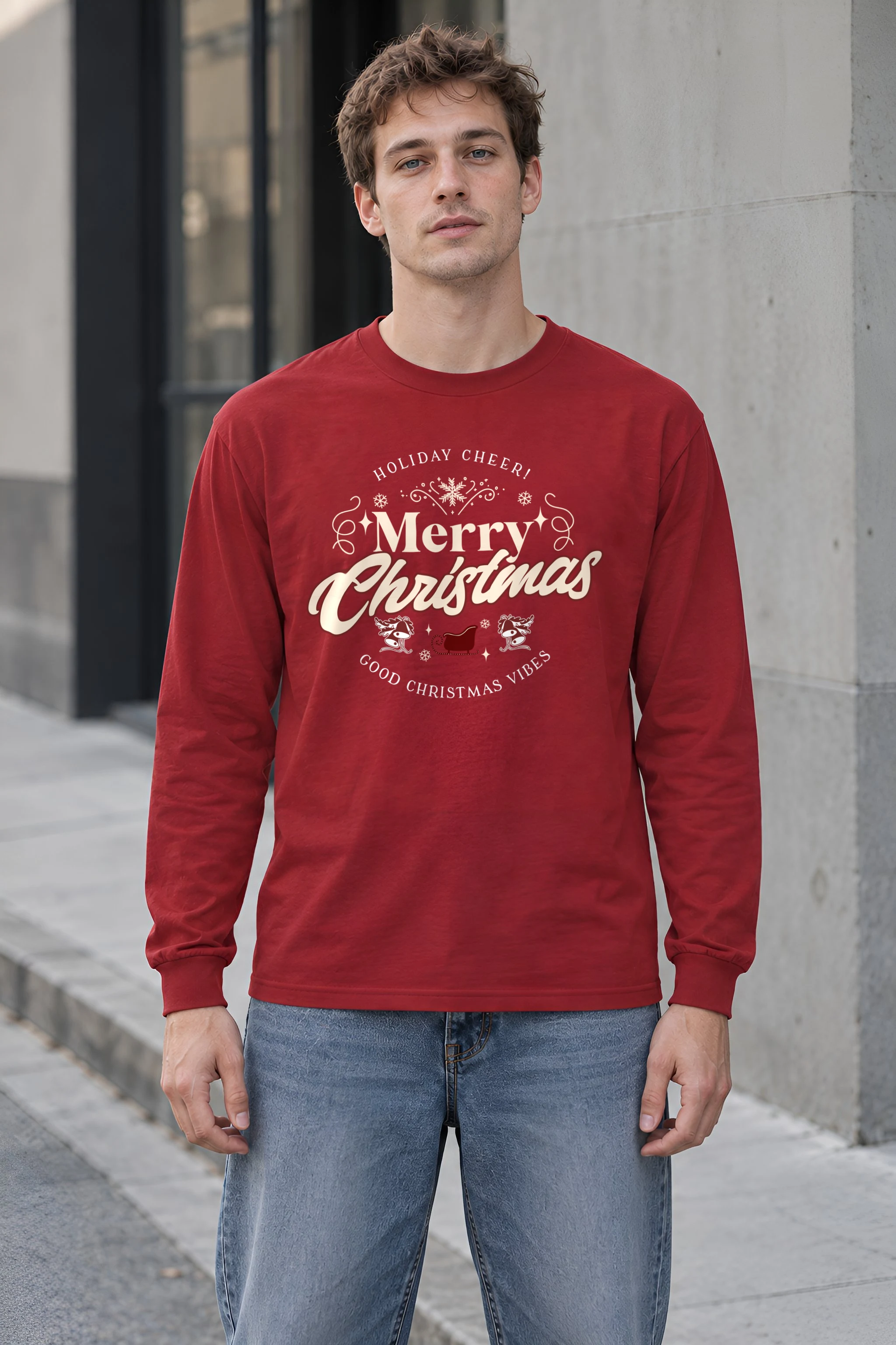 "Merry Christmas" Unisex Longsleeve T-shirt